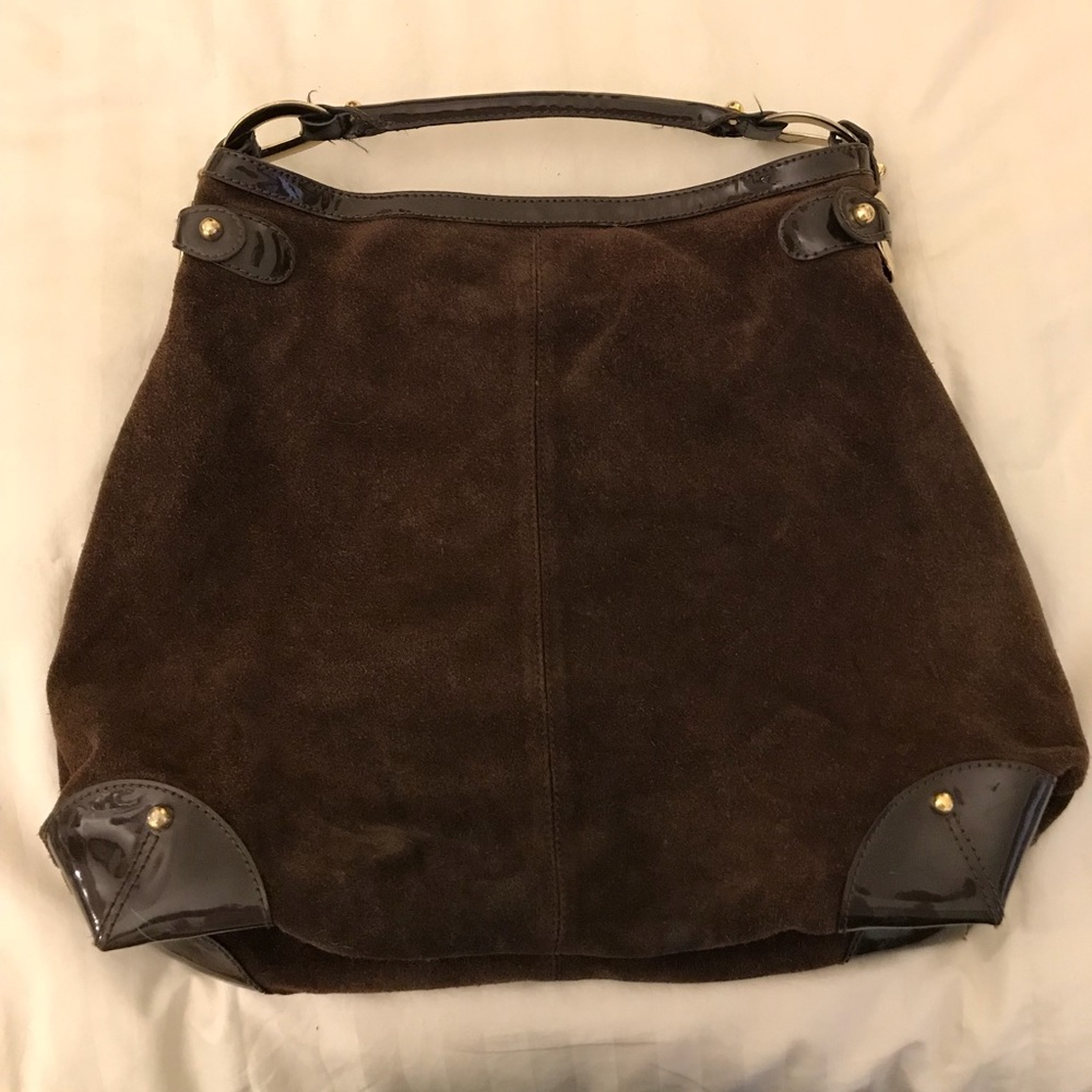 Bebe Faux Suede Handbag-Great for fall!